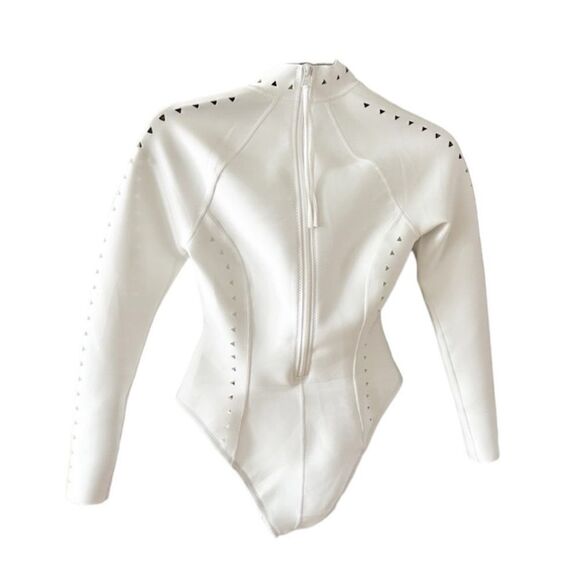 NWT Gigi C Laurel Cutout Scuba Surfsuit One Piece Swimsuit XS - Picture 12 of 12